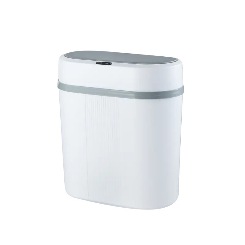 Smart Trash Bin Motion Sensor Touchless Lid Waterproof Narrow Space Bathroom Bin