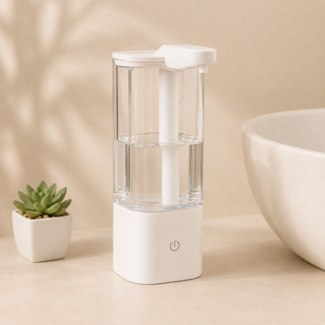Touchless Soap Dispenser 550ml Refillable Reservoir USB Rechargeable