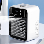 Portable Misting Air Cooler Dual Nano Mist Rechargeable 3 Speed Fan Digital Display