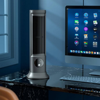 Mini Rechargeable Desk Fan USB Powered 1200mAh Battery 3 Speed Plastic