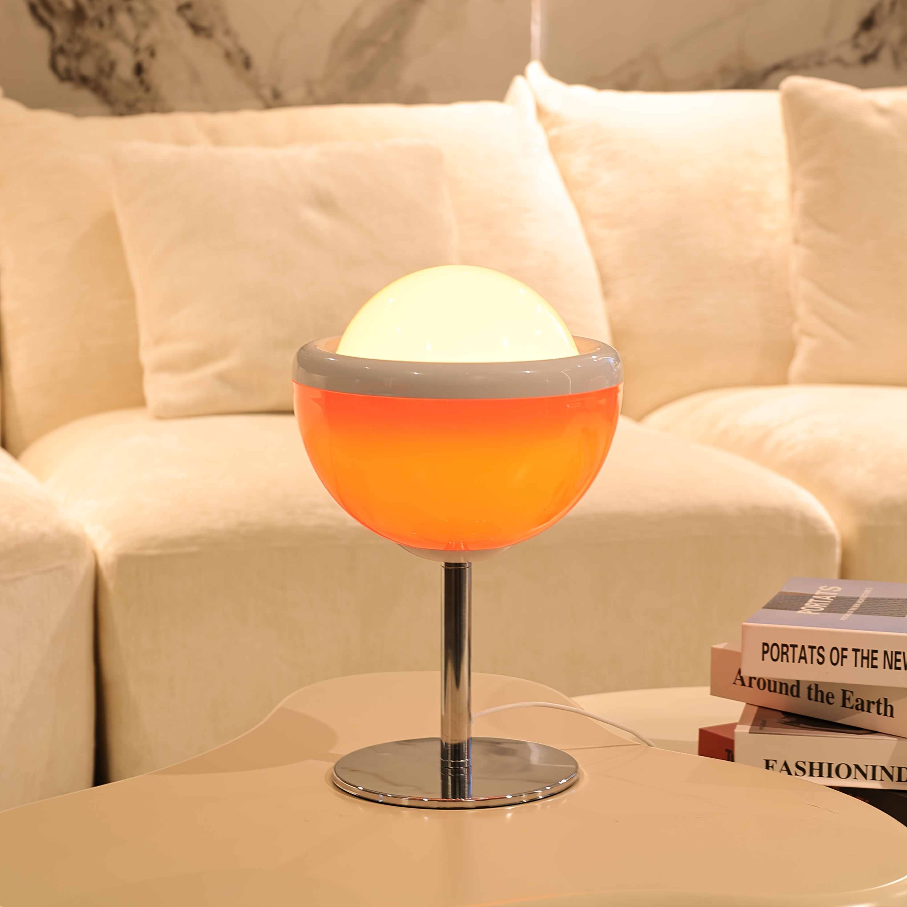 USB Powered Desk Lamp Stepless Dimming Tri Color LED Light
