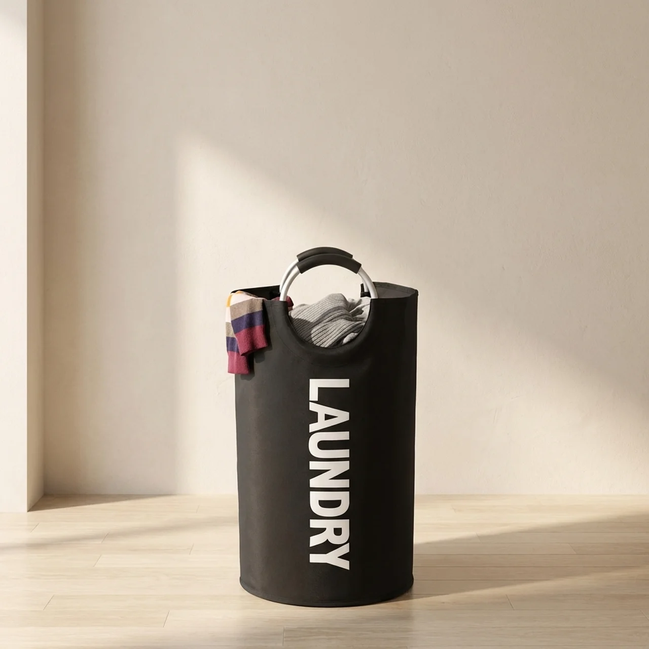 Collapsible Laundry Basket Self Standing with Padded Handles