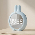 Bunny-Shaped LED Digital Alarm Clock with Music Playback and FM Radio