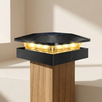 Solar Post Cap Lights Waterproof Outdoor Fence and Deck Auto On Off White Light