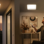 Motion Sensor LED Ceiling Light Rechargeable Magnetic Mount with Remote Control