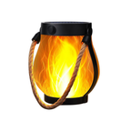 Outdoor Solar Flame Torch Lantern with Handle Flickering LED Garden Pathway Light