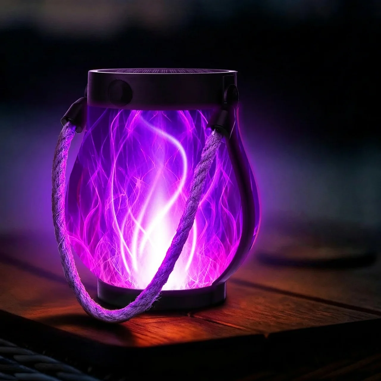 Outdoor Solar Flame Torch Lantern with Handle Flickering LED Garden Pathway Light