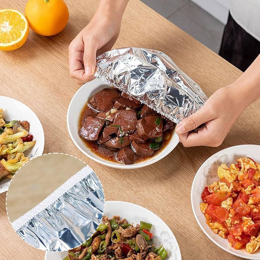 Food Container Heat Retaining Cover Aluminum Foil Insulated Table Food Cover