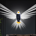 Decorative Wall Light Eagle Silhouette LED Magnetic Rechargeable Night Lamp