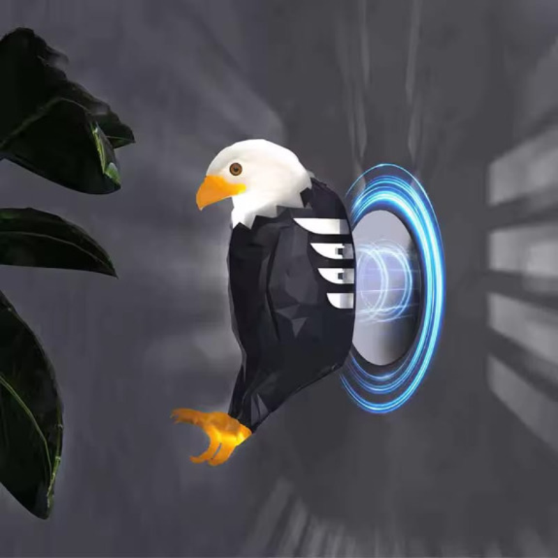 Decorative Wall Light Eagle Silhouette LED Magnetic Rechargeable Night Lamp