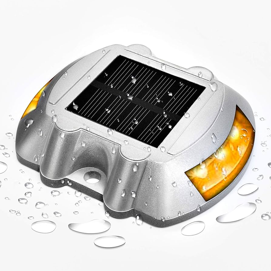 Solar Deck Lights Waterproof Rechargeable Battery Outdoor Lighting