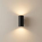 Outdoor Wall Light with Integrated LED Up and Down Design Modern Exterior Fixture