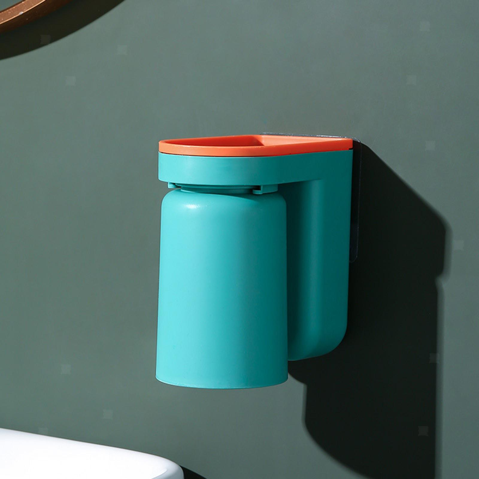 Toothbrush and Toothpaste Holder with Self Adhesive Wall Mount