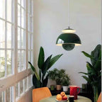 Flora Pendant Light | Sculptural Metal Design, Warm LED Glow