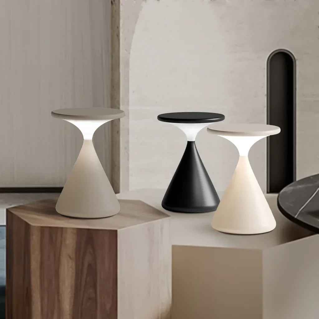 Bela Wireless Table Lamp | Touch Control, Hourglass Design