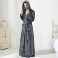 Men's Hooded Bathrobe – Soft Plush Robe for Warmth, Comfort & Relaxation