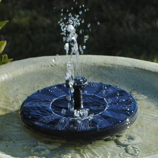 Aqualisse – Solar energy fountain pump for garden water feature