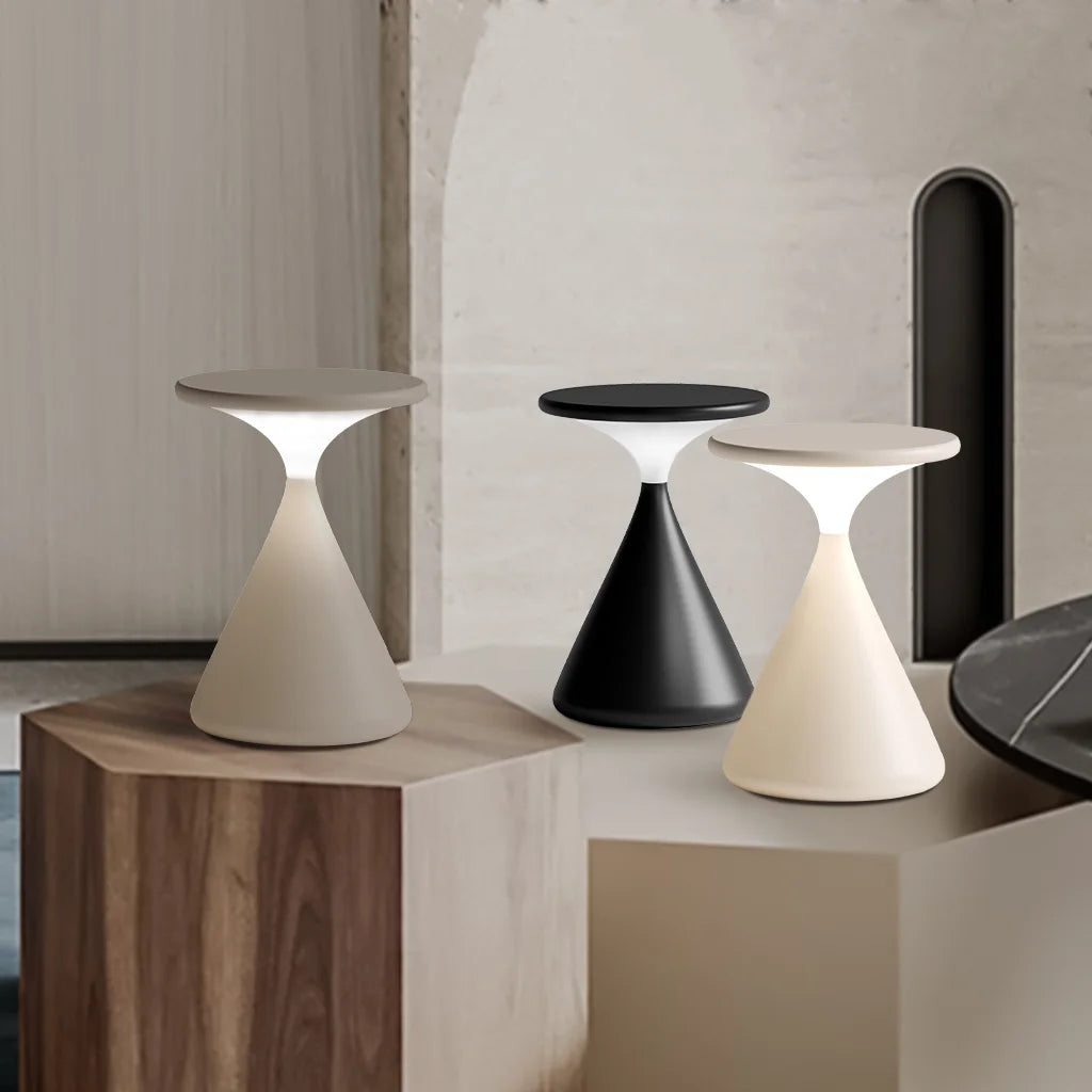 Bela Wireless Table Lamp | Touch Control, Hourglass Design