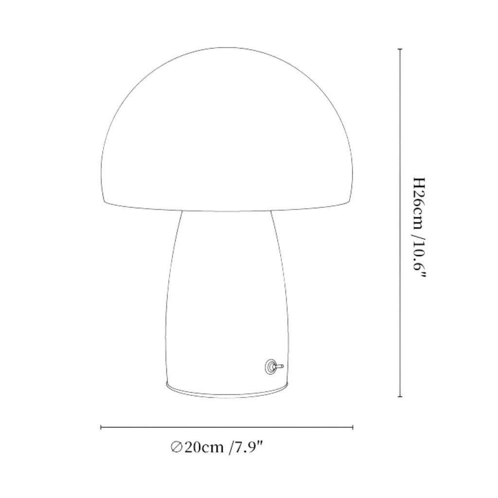 Mycera – Mushroom-shaped Table Lamp with Natural Appearance