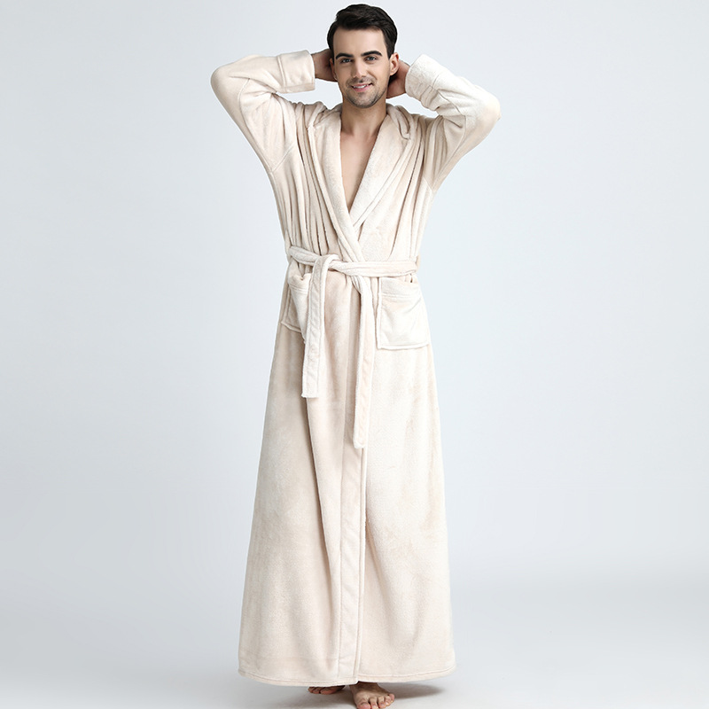 Men's Hooded Bathrobe – Soft Plush Robe for Warmth, Comfort & Relaxation