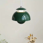 Flora Pendant Light | Sculptural Metal Design, Warm LED Glow