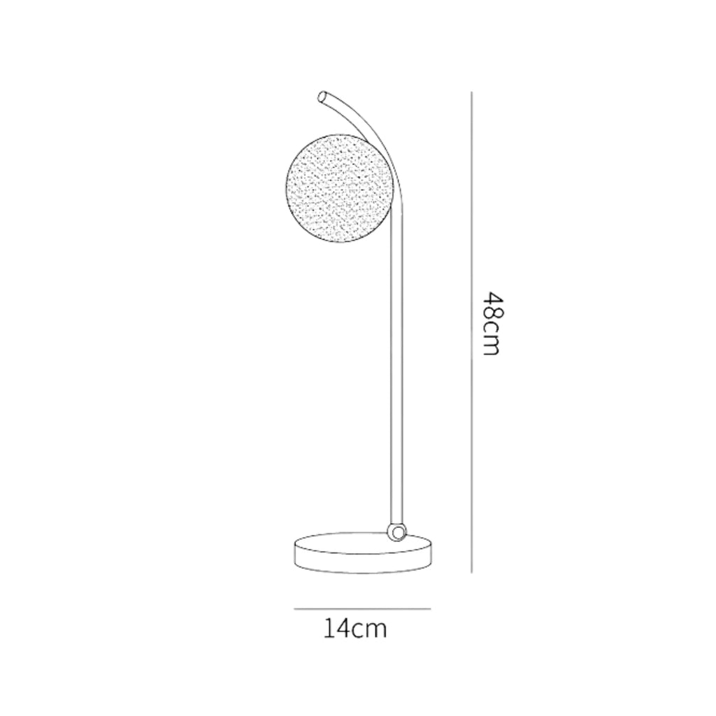 Isavelle – Crystal Table Lamp with Sparkling Light Play