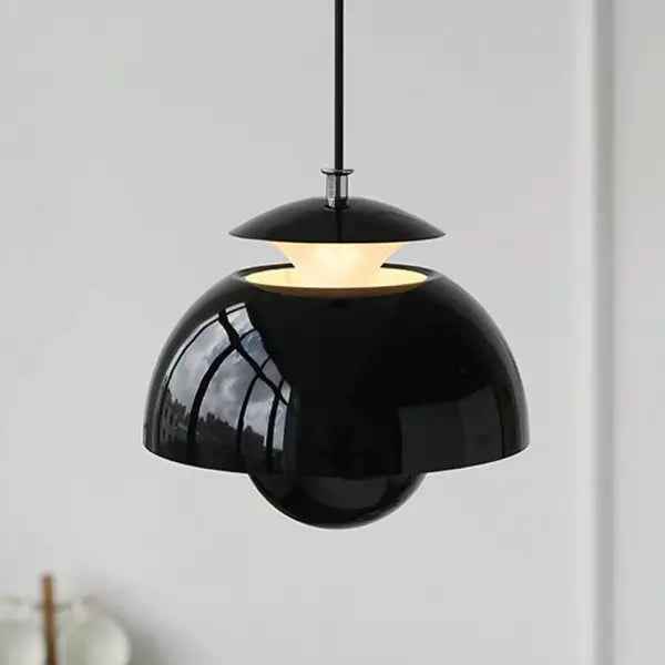 Flora Pendant Light | Sculptural Metal Design, Warm LED Glow
