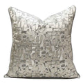 Lira Sierkussenhoes | Luxe Satijnlook, Abstract Patroon 45x45 cm