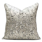 Lira Sierkussenhoes | Luxe Satijnlook, Abstract Patroon 45x45 cm