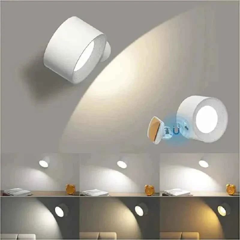 Brix Wireless Wall Lamp | 360° Rotatable, USB Rechargeable