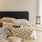 Bela Faux Fur Plaid | Ultra-Plush, Timeless Elegance
