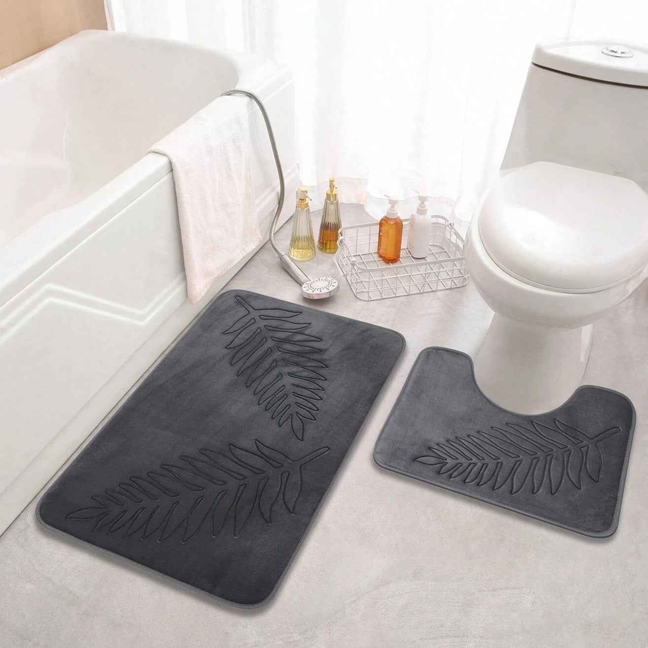 Luma Bath Mat Set | Memory Foam, Antislip Design