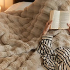 Bela Faux Fur Plaid | Ultra-Plush, Timeless Elegance
