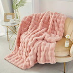 Bela Faux Fur Plaid | Ultra-Plush, Timeless Elegance