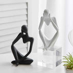 Mente Sculptuur | Abstracte Denker, Duurzaam Hars
