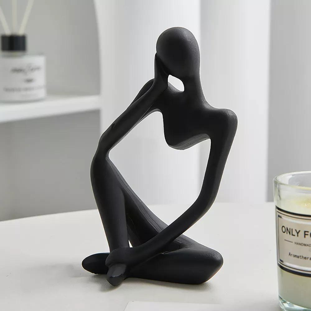 Mente Sculptuur | Abstracte Denker, Duurzaam Hars
