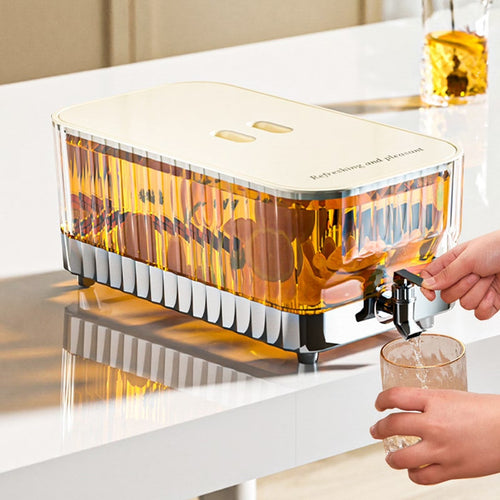 Beverage Dispenser, 5.3L, Food-Grade PC+ABS, Ergonomic Lever Handle