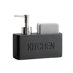 Soap Dispenser, Resin Material, Integrated Sponge Holder, Pump Mechanism