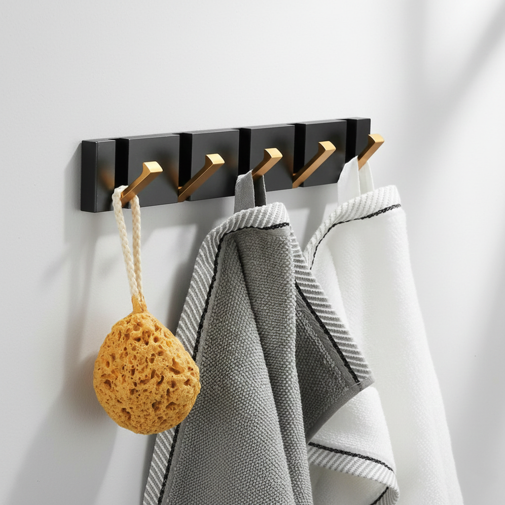 Foldable Space Aluminum Wall Hook – Space-saving & Durable Hanging Hook