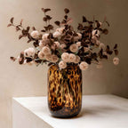 Bello XL Vase | Tortoiseshell Print, Blown Glass Design
