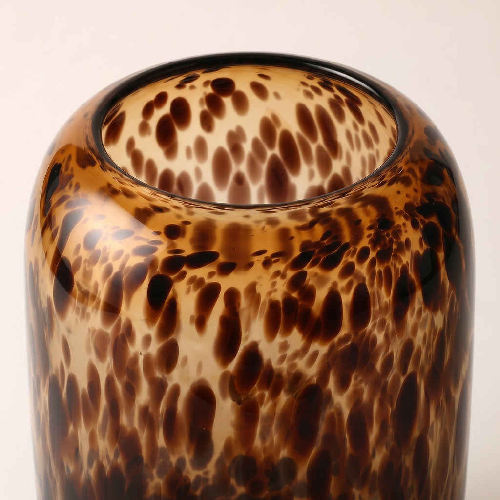 Bello XL Vase | Tortoiseshell Print, Blown Glass Design
