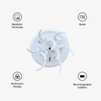 Beloa LED Kwallenlamp | Kleurwisselend, Oplaadbaar via USB-C