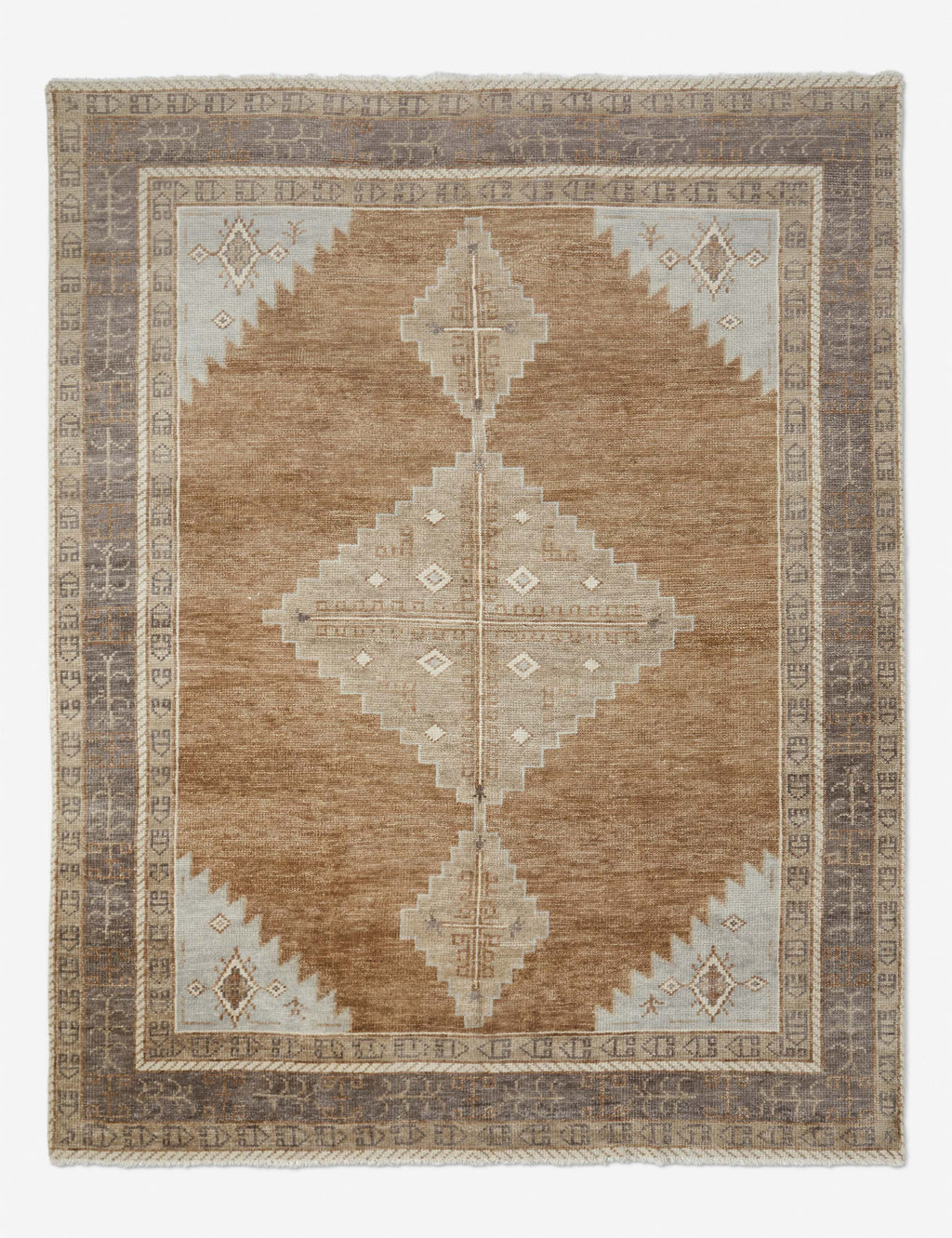 Kairo Wool Rug | Hand-Knotted, Low-Pile Geometric Design