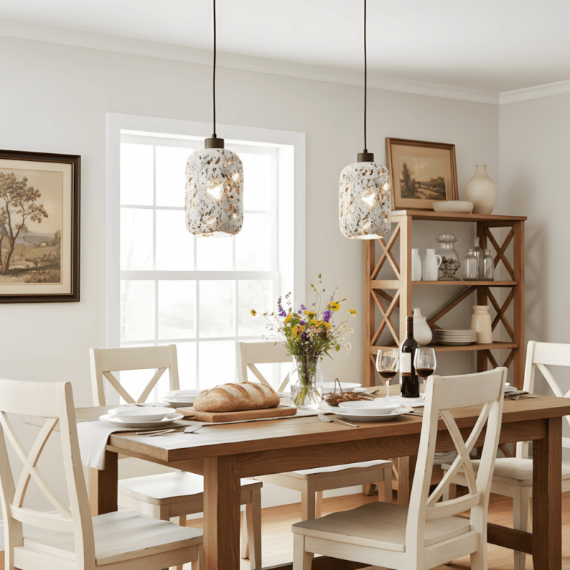 Orevon – Wabi Sabi Travertine Pendant Lamp