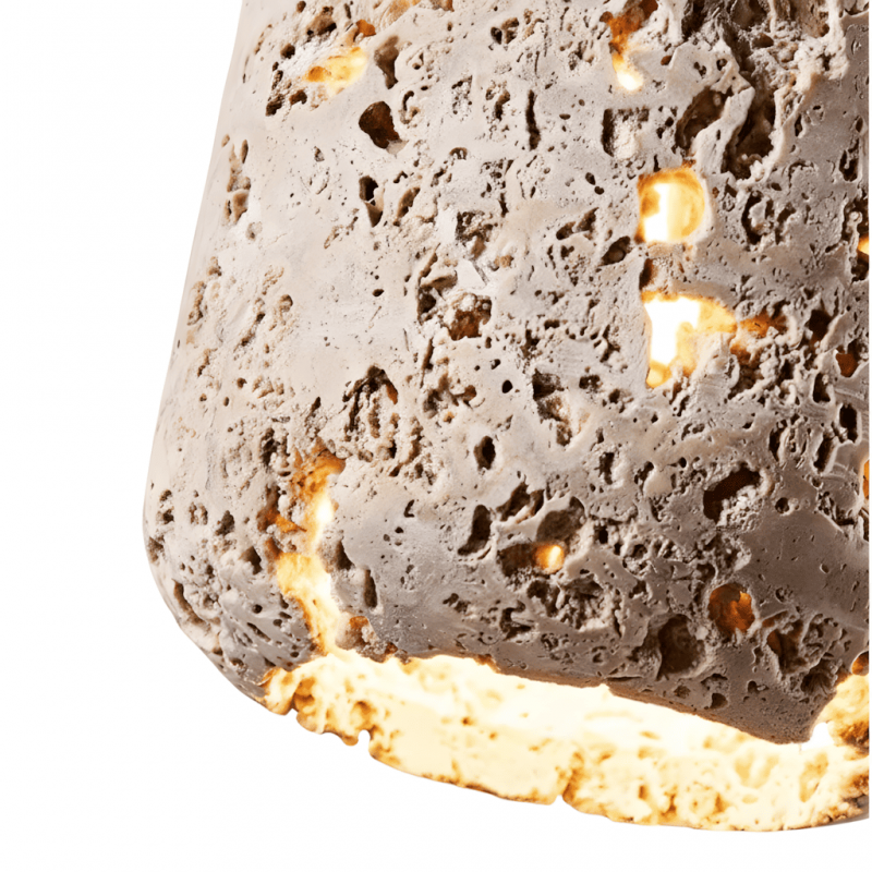 Orevon – Wabi Sabi Travertine Pendant Lamp