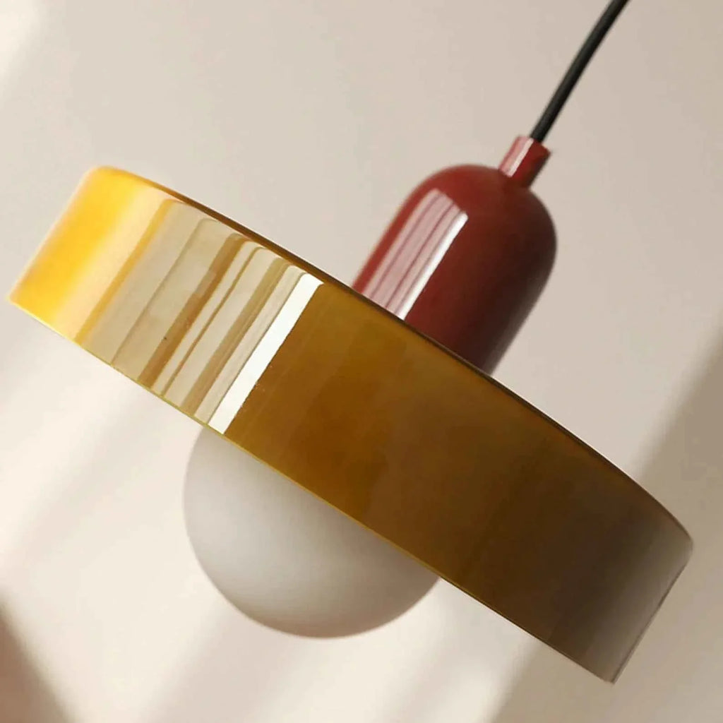 Luna Colored Glass Pendant Light | Adjustable Height, Modern Design