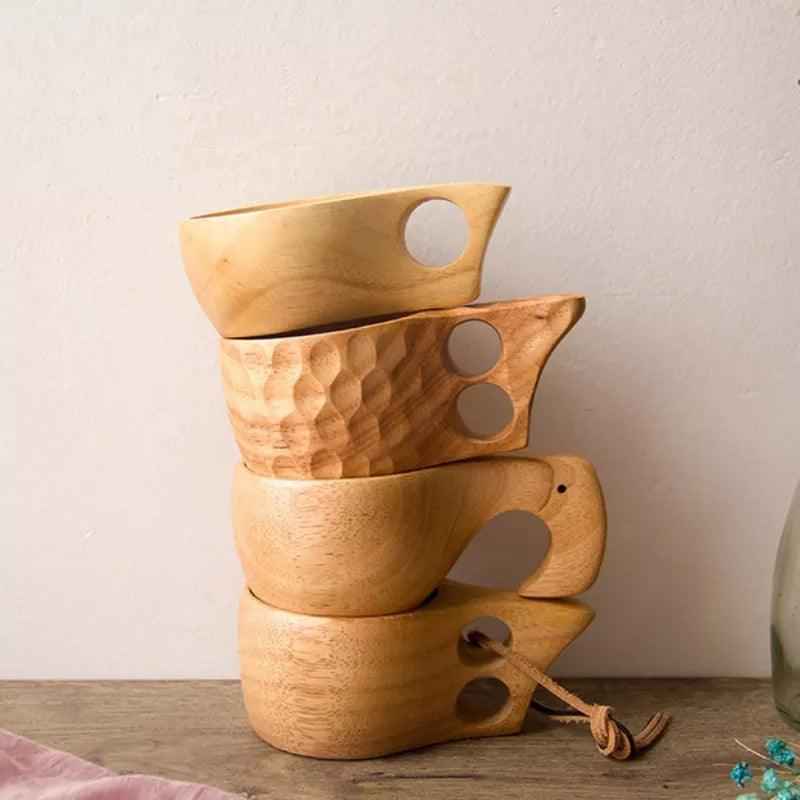 Boreal Kuksa Mok | Handgemaakt Beukenhout, Duurzaam Design