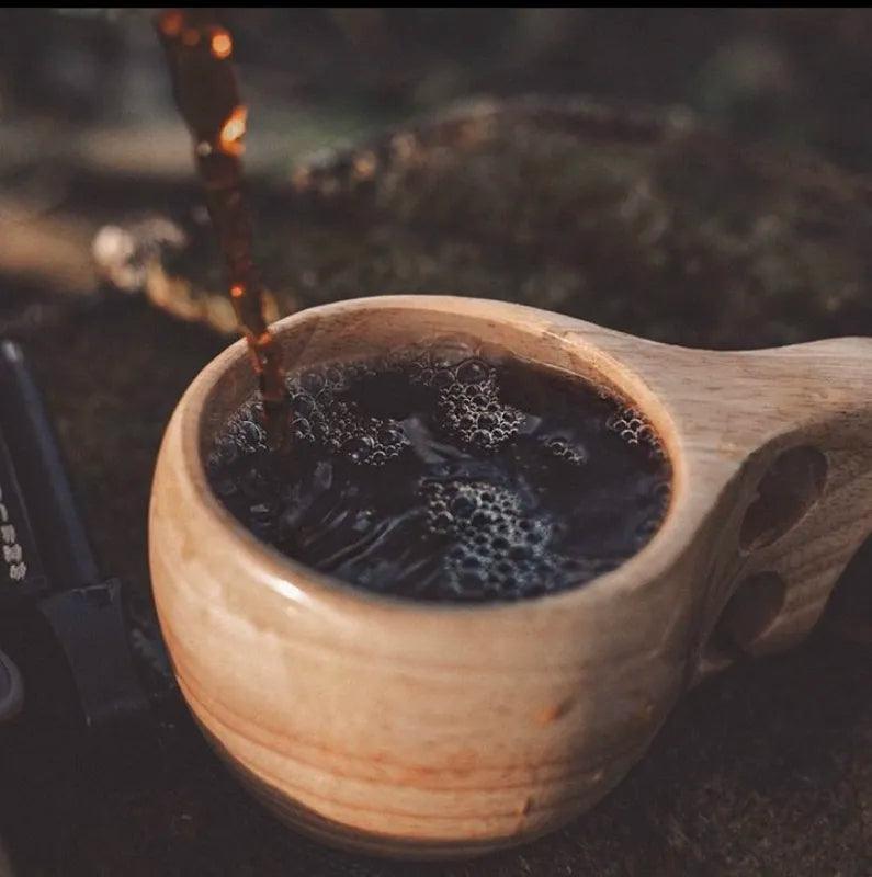 Boreal Kuksa Mok | Handgemaakt Beukenhout, Duurzaam Design