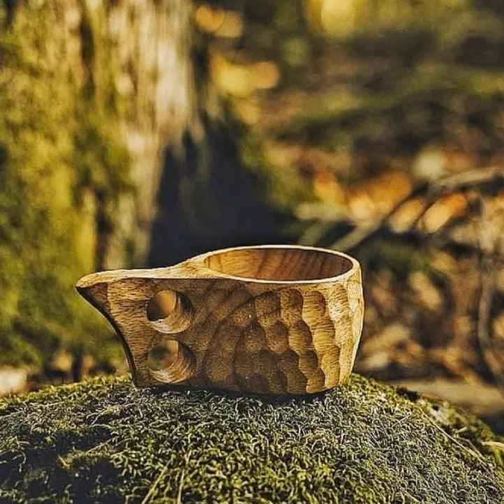 Boreal Kuksa Mok | Handgemaakt Beukenhout, Duurzaam Design