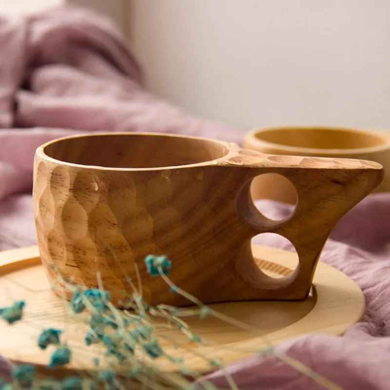 Boreal Kuksa Mok | Handgemaakt Beukenhout, Duurzaam Design